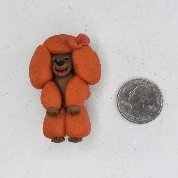 Poodle Magnet Fridge Kitchen Clay Polymer - Picture 3 of 4